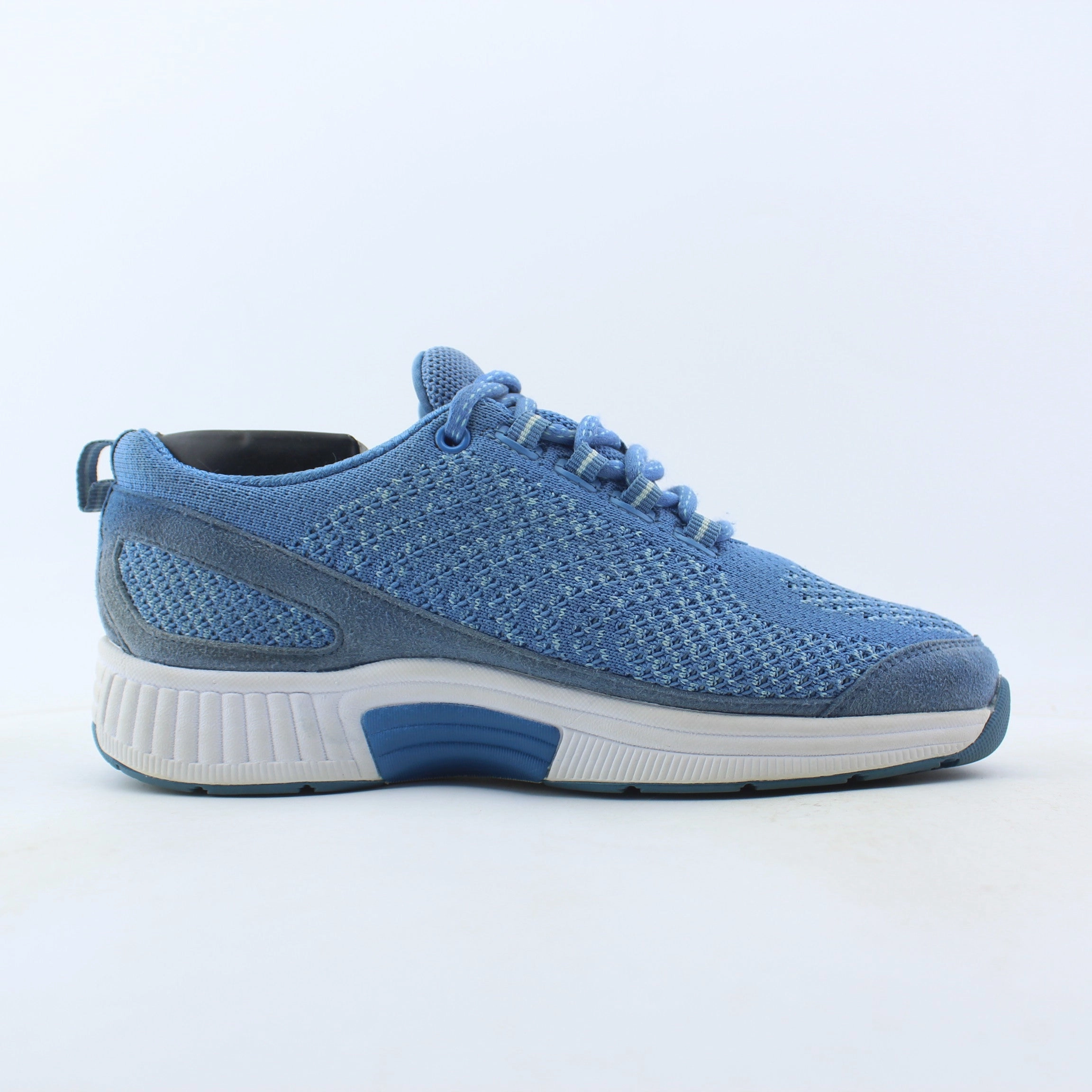 Orthofeet Women - Coral Stretch Knit - Blue (EX) Orthofeet comfortable shoe looks