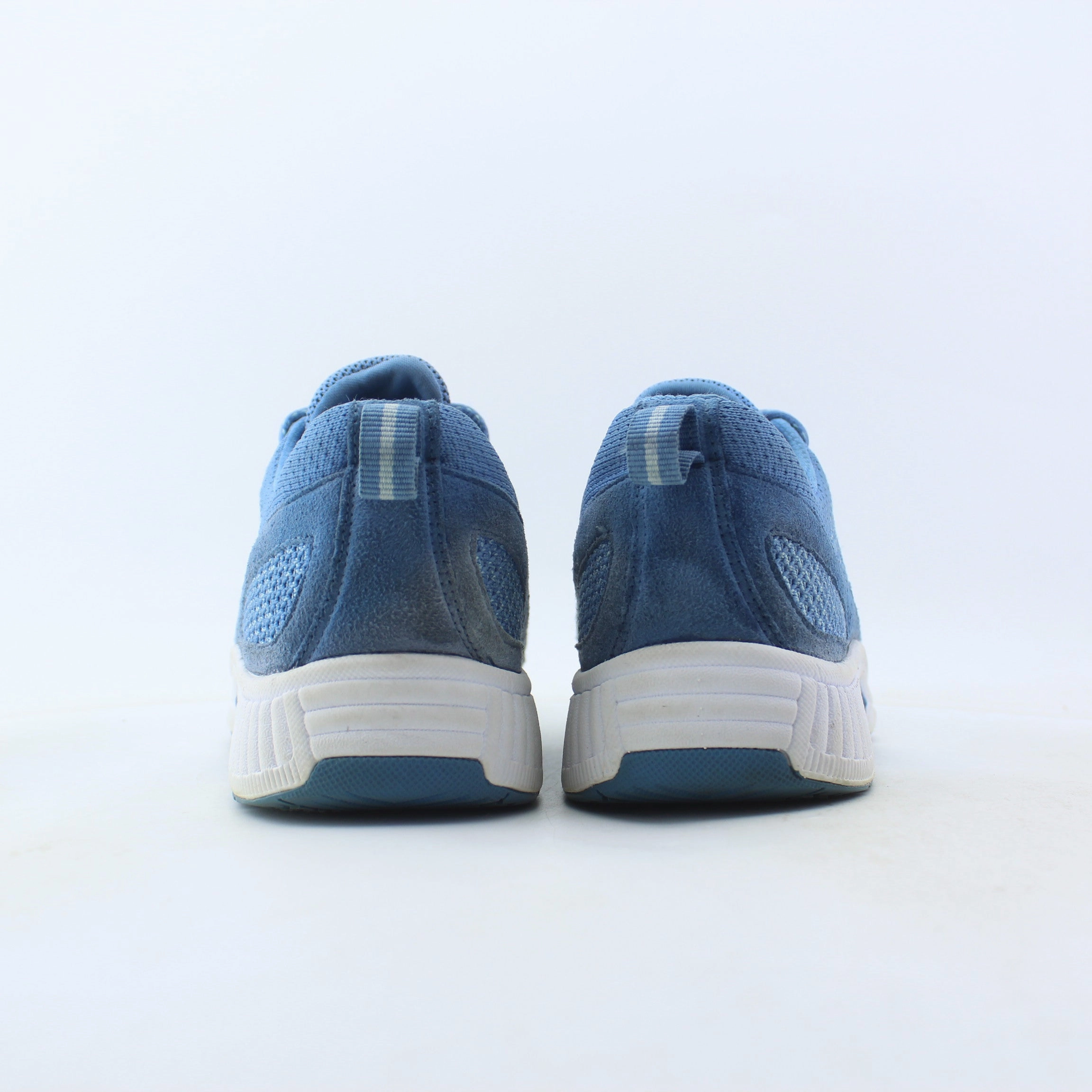 Orthofeet Women - Coral Stretch Knit - Blue (EX) Orthofeet comfortable shoe looks
