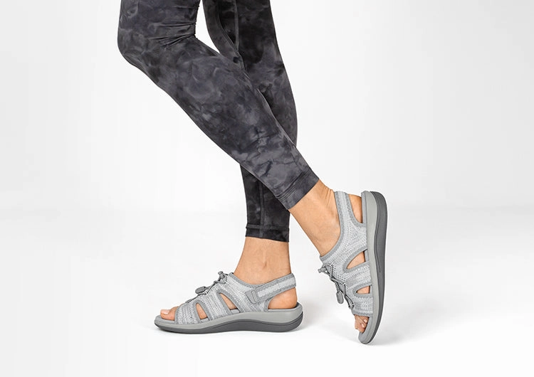 Orthofeet Women - Maui - Gray Orthofeet comfortable shoe looks