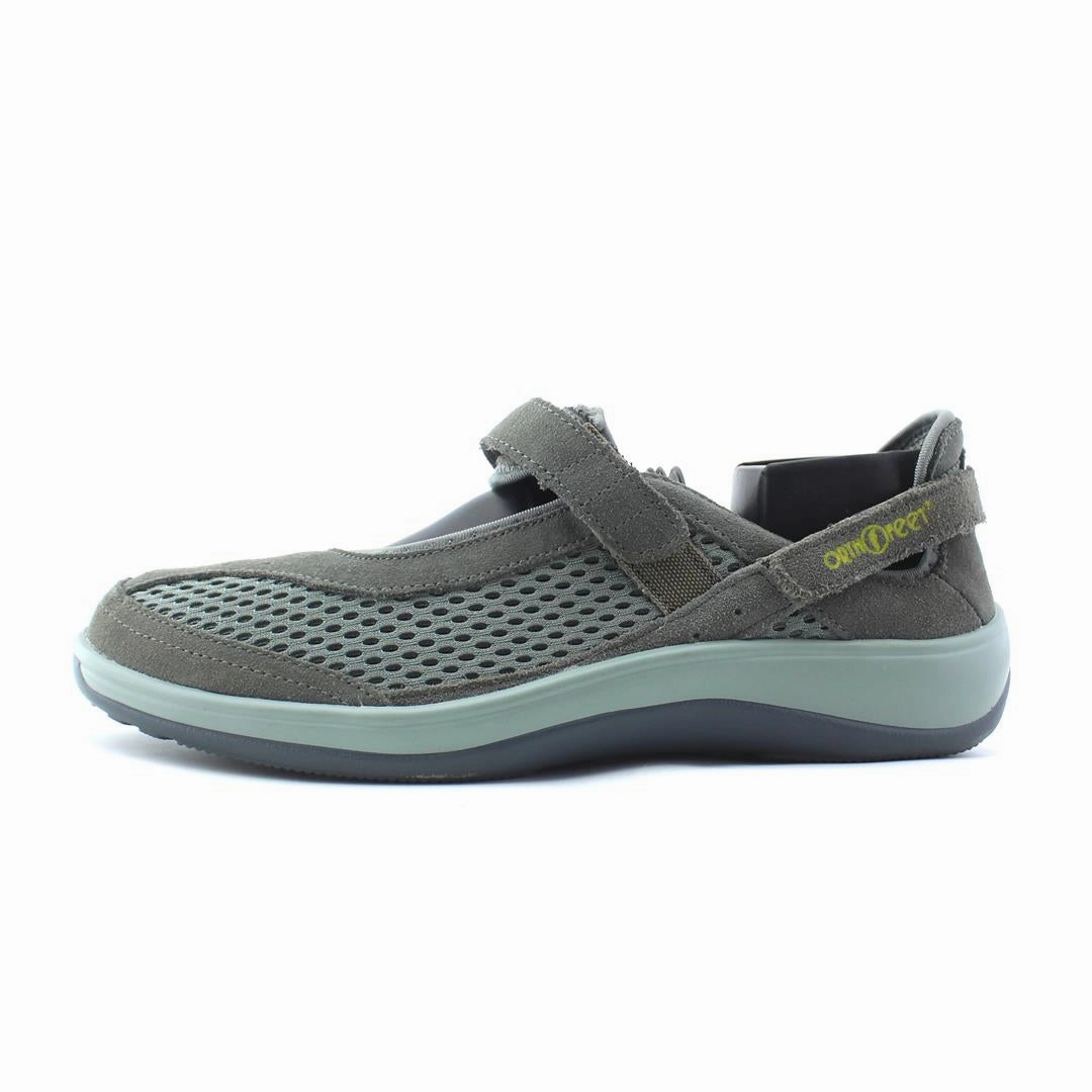 Orthofeet Women - Sanibel Heel Strap - Olive Gray (EX) Orthofeet comfortable support shoes