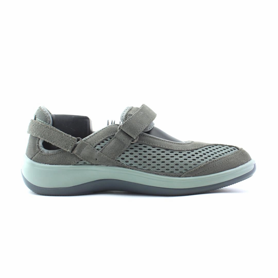 Orthofeet Women - Sanibel Heel Strap - Olive Gray (EX) Orthofeet comfortable shoe looks