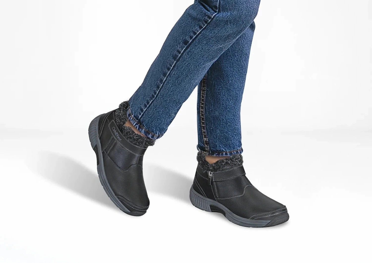 Orthofeet Women - Siena - Black Orthofeet comfortable shoe looks