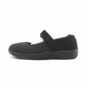 Orthofeet Women - Springfield Stretch - Black (EX) Orthofeet comfortable support shoes