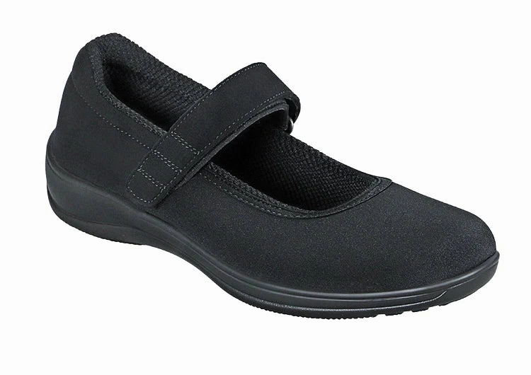 Orthofeet Women - Springfield Stretch - Black Orthofeet comfortable support shoes