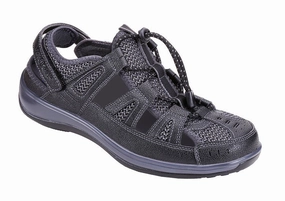 Orthofeet Women - Verona Heel Strap - Black Orthofeet comfortable support shoes