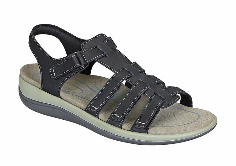 Orthofeet Women Amalfi - Black Orthofeet comfortable support shoes
