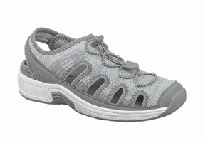 Orthofeet Women Laguna Stretch Knit - Grey Orthofeet comfortable support shoes