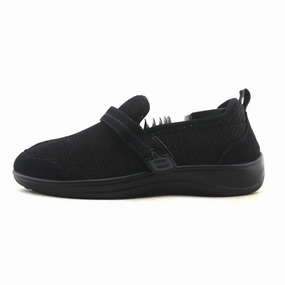 Orthofeet Women Quincy Stretch - Black (EX) Orthofeet comfortable support shoes