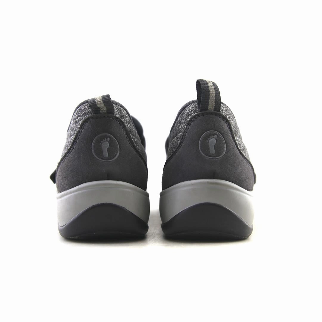 Orthofeet Women Quincy Stretch - Gray (EX) Orthofeet comfortable shoe looks
