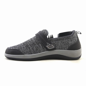 Orthofeet Women Quincy Stretch - Gray (EX) Orthofeet comfortable support shoes