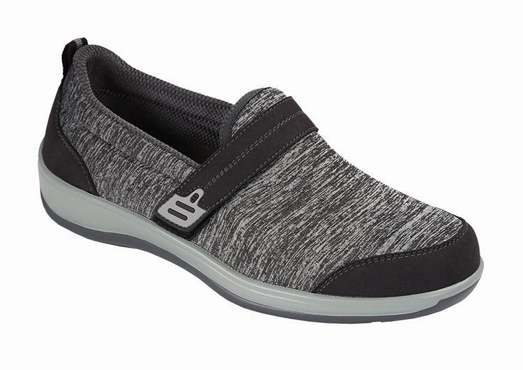 Orthofeet Women Quincy Stretch - Gray Orthofeet comfortable support shoes