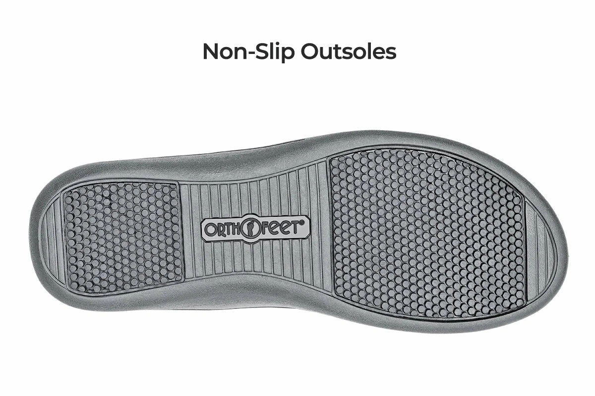 ORTHOFEET Women Sahara Gray Orthofeet comfortable shoe looks