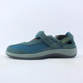 Orthofeet Women Sanibel Heel Strap - Blue (EX) Orthofeet comfortable support shoes