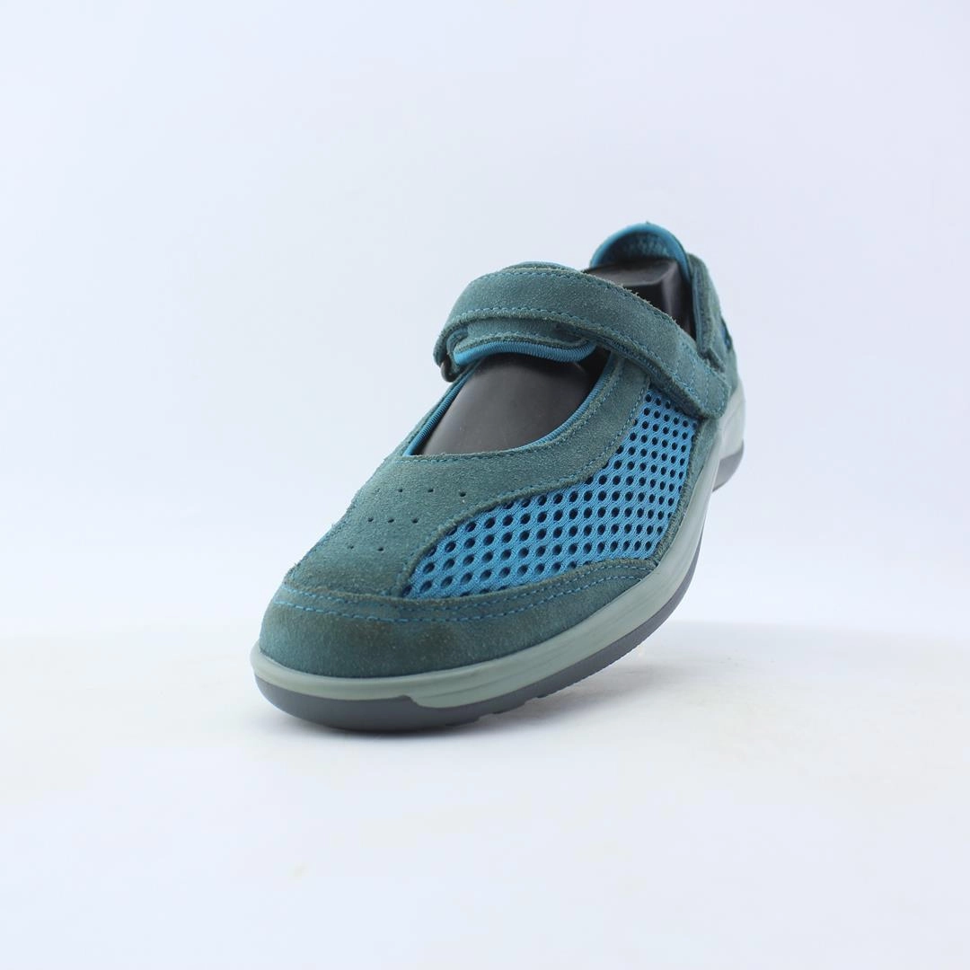 Orthofeet Women Sanibel Heel Strap - Blue (EX) Orthofeet comfortable shoe looks