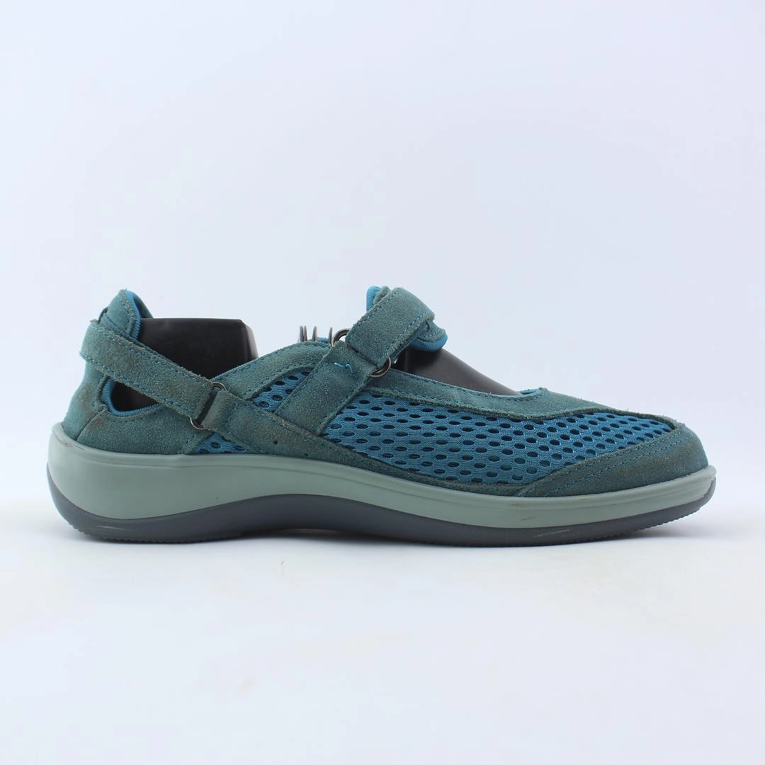 Orthofeet Women Sanibel Heel Strap - Blue (EX) Orthofeet comfortable shoe looks