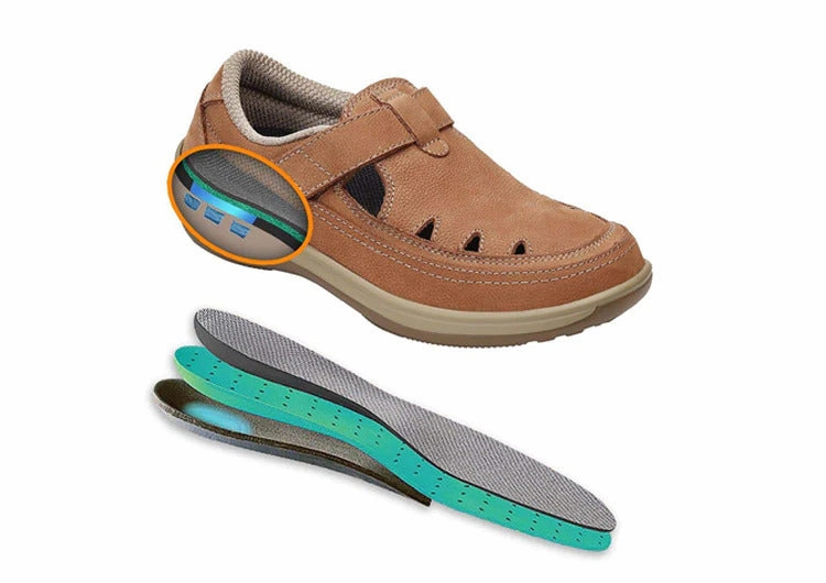 Orthofeet Women Serene - Tan Orthofeet comfortable shoe looks