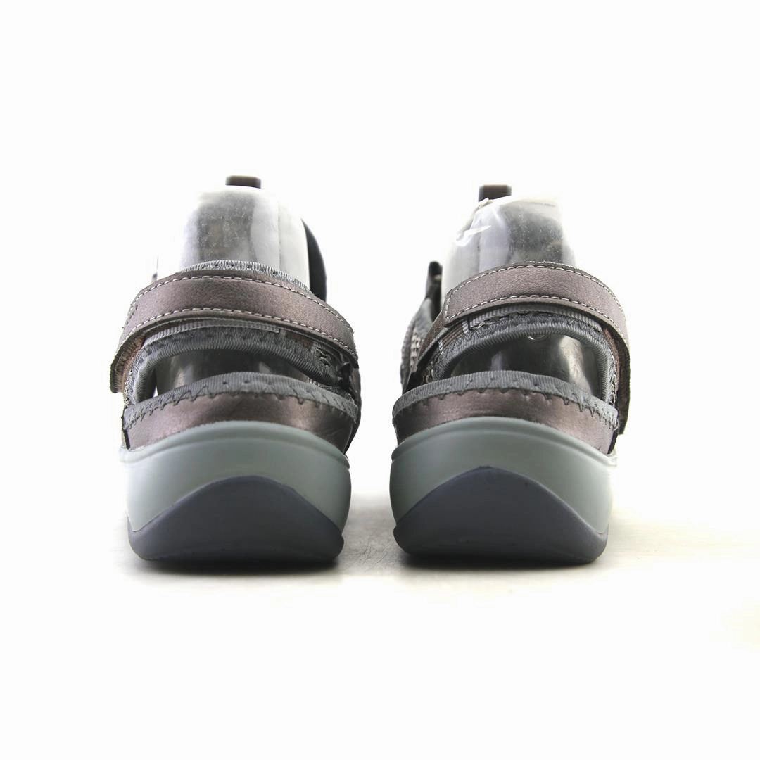 Orthofeet Women Verona Heel Strap - Pewter (EX) Orthofeet comfortable shoe looks