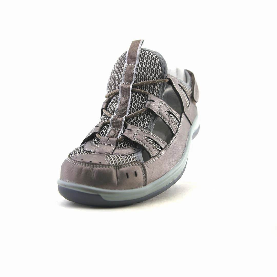 Orthofeet Women Verona Heel Strap - Pewter (EX) Orthofeet comfortable shoe looks