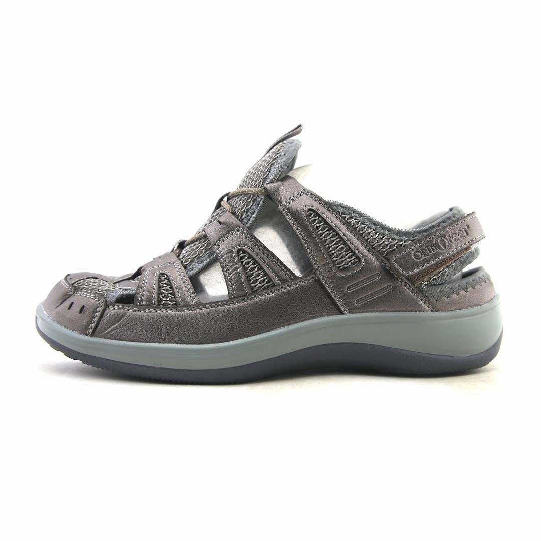 Orthofeet Women Verona Heel Strap - Pewter (EX) Orthofeet comfortable support shoes