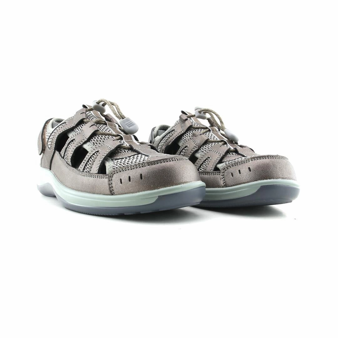 Orthofeet Women Verona Heel Strap - Pewter Orthofeet comfortable shoe looks