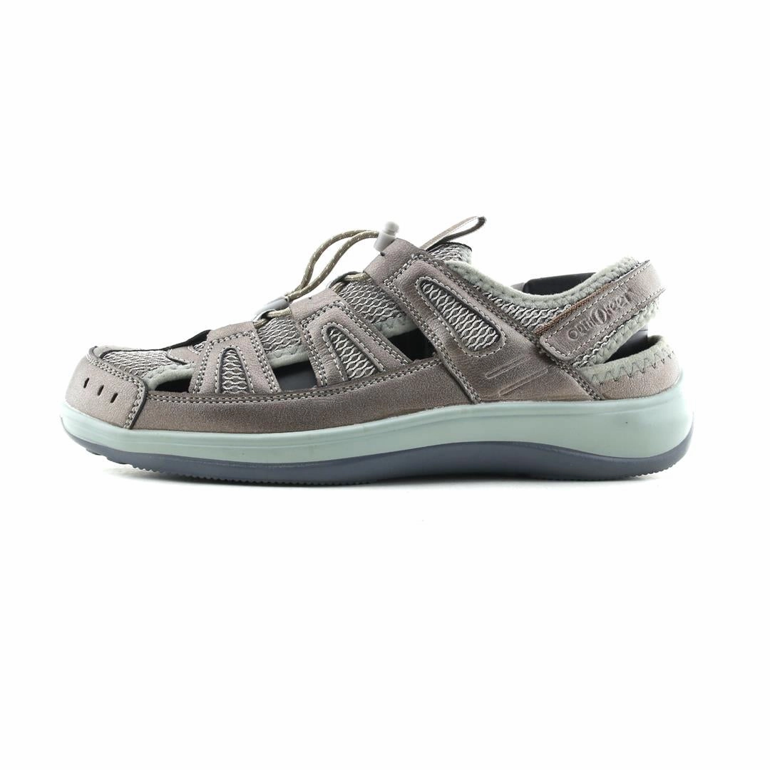 Orthofeet Women Verona Heel Strap - Pewter Orthofeet comfortable support shoes