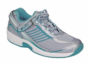 Orthofeet Women Verve Tie-Less - Turquoise Orthofeet comfortable support shoes