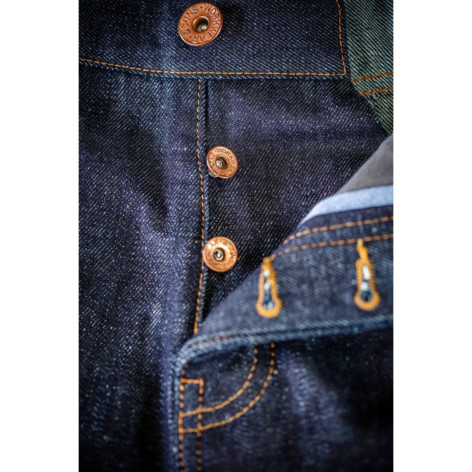 Outdoor Andsons The New Frontier 14oz Selvedge Anti-bac Raw Denim Jeans