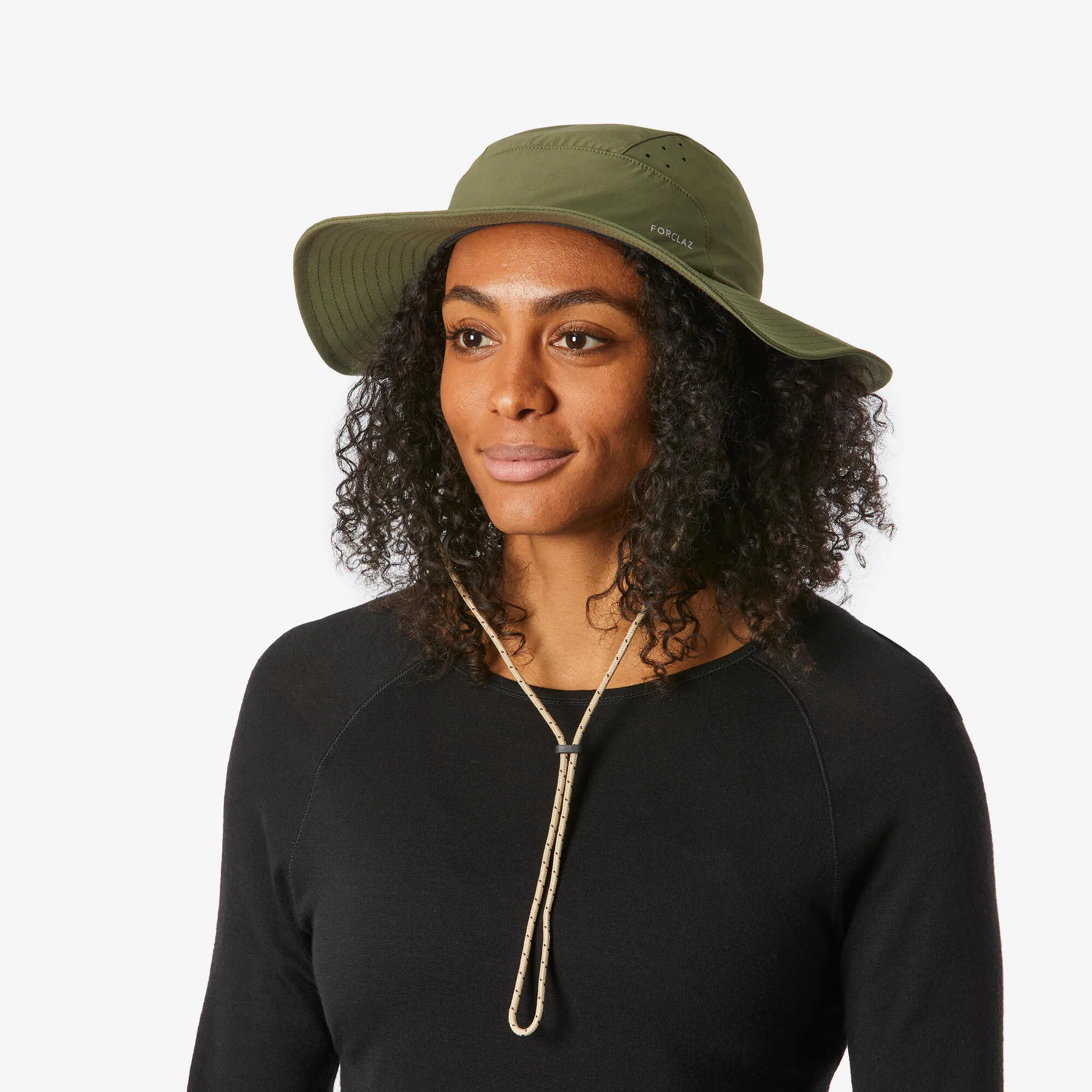 Outdoor Decathlon Clothing Forclaz Adult Anti-UV Hat