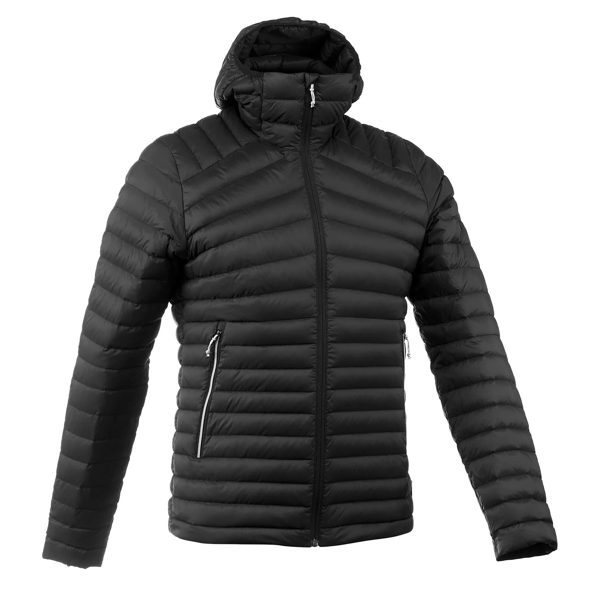 Outdoor Decathlon Clothing Forclaz Men's MT100 Hooded Down Puffer Jacket