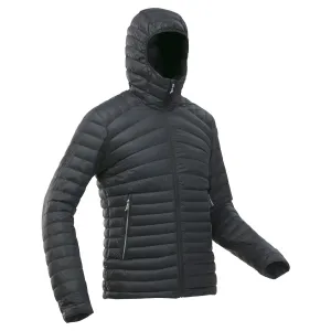 Outdoor Decathlon Clothing Forclaz Men's MT100 Hooded Down Puffer Jacket