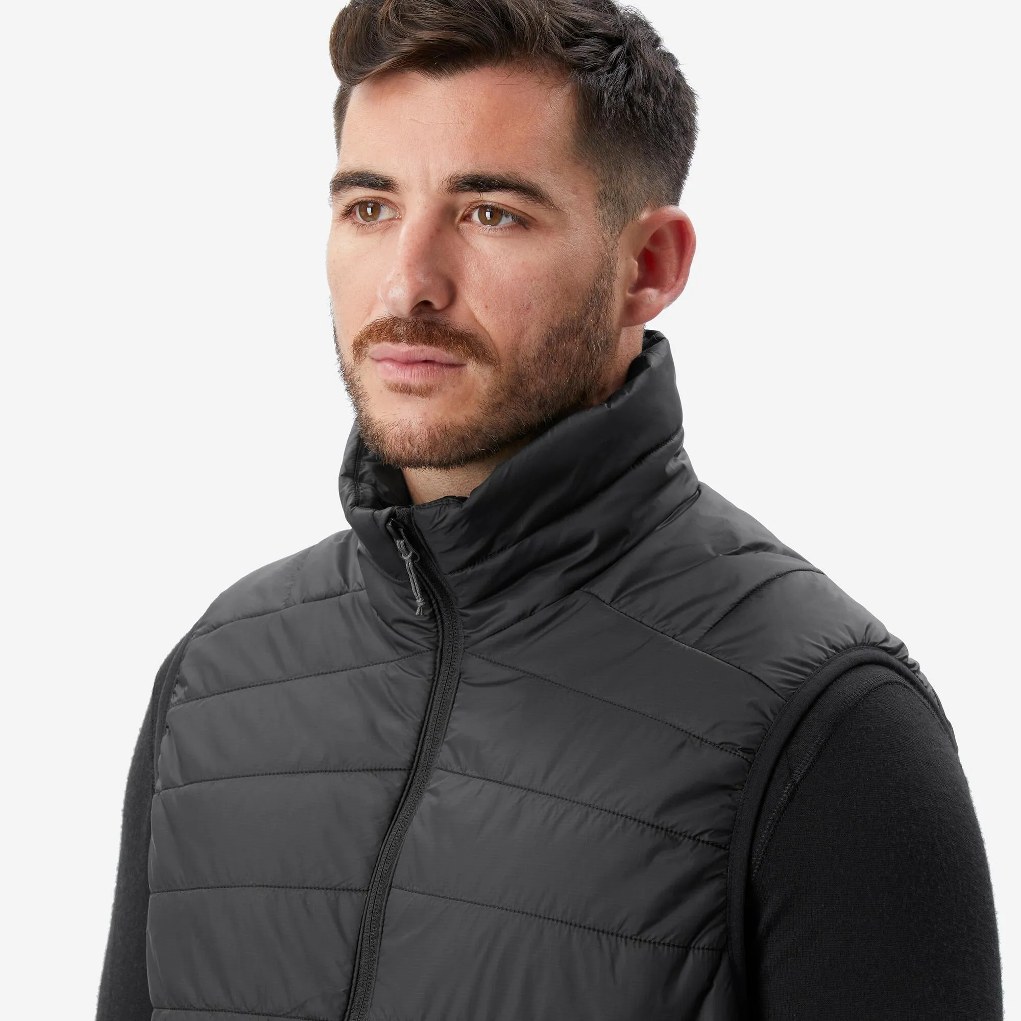 Outdoor Decathlon Clothing Forclaz Men's MT100 Synthetic Puffer Vest