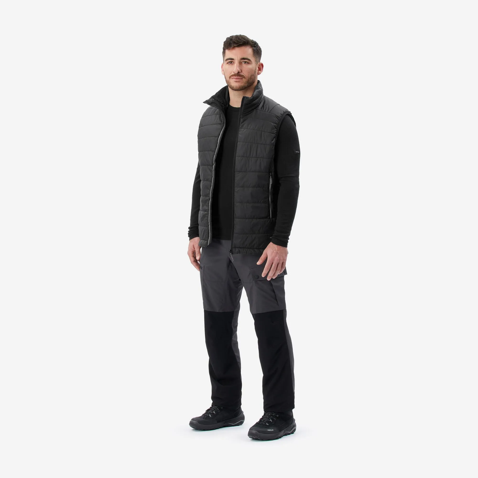 Outdoor Decathlon Clothing Forclaz Men's MT100 Synthetic Puffer Vest