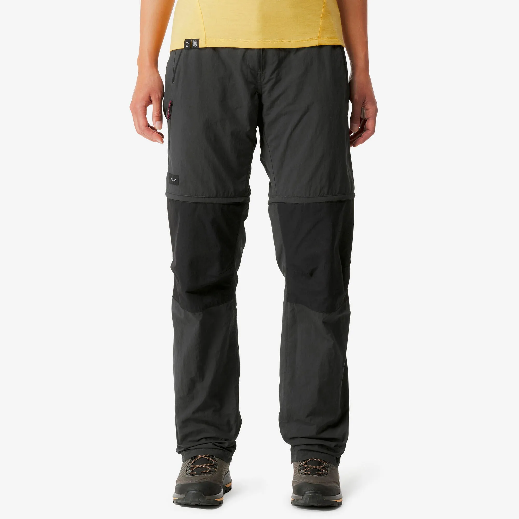 Outdoor Decathlon Clothing Forclaz Women's MT100 2-in-1 Zip-Off Hiking Pants