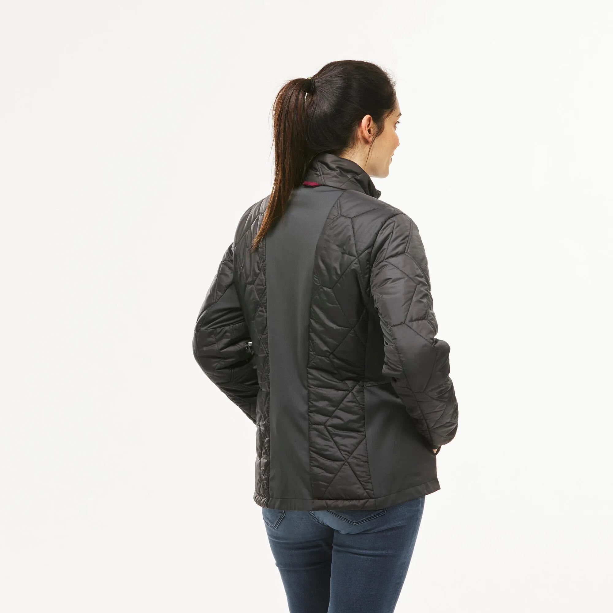 Outdoor Decathlon Clothing Forclaz Women's Travel Backpacking Waterproof 3-in-1 Jacket Travel 500 17.6°F