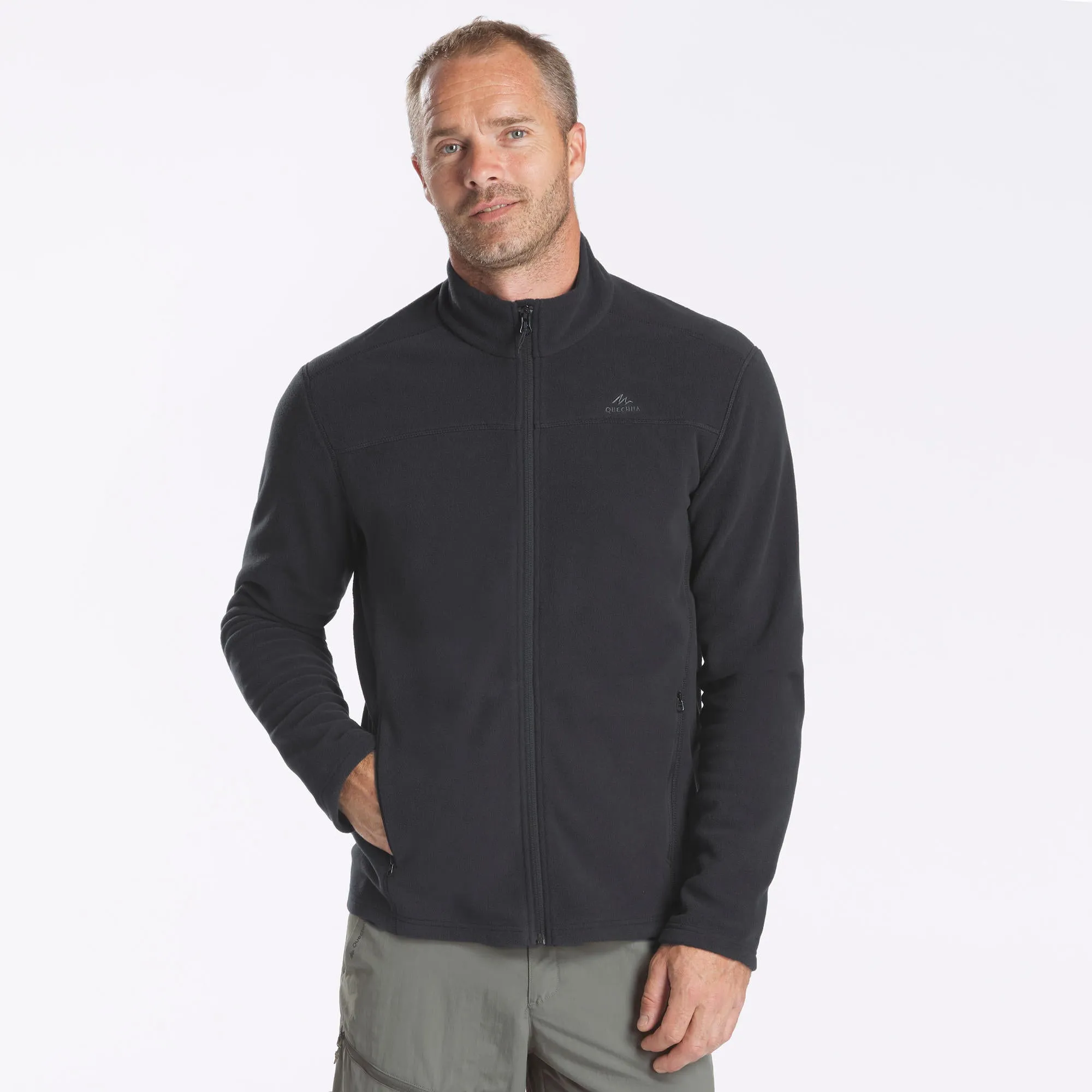 Outdoor Decathlon Clothing Quechua Men's MH120 Hiking Fleece