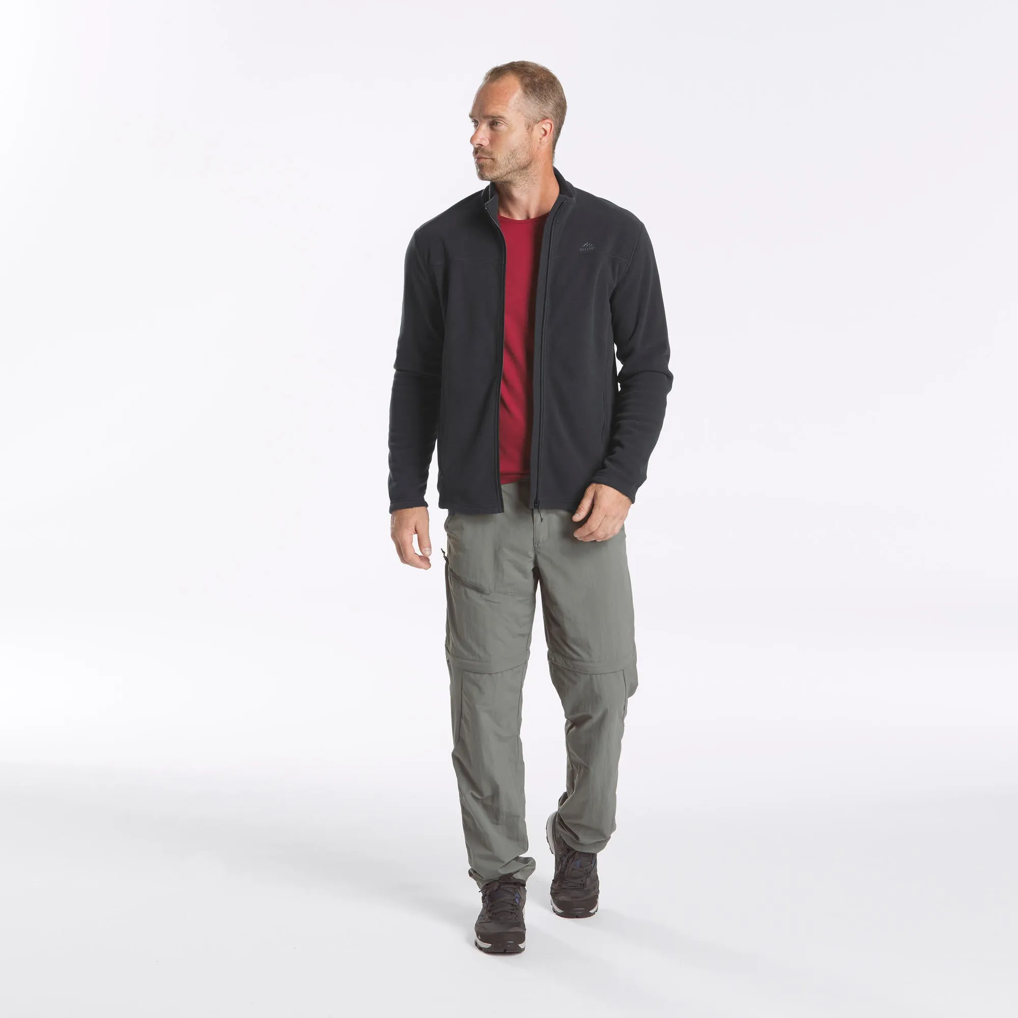 Outdoor Decathlon Clothing Quechua Men's MH120 Hiking Fleece