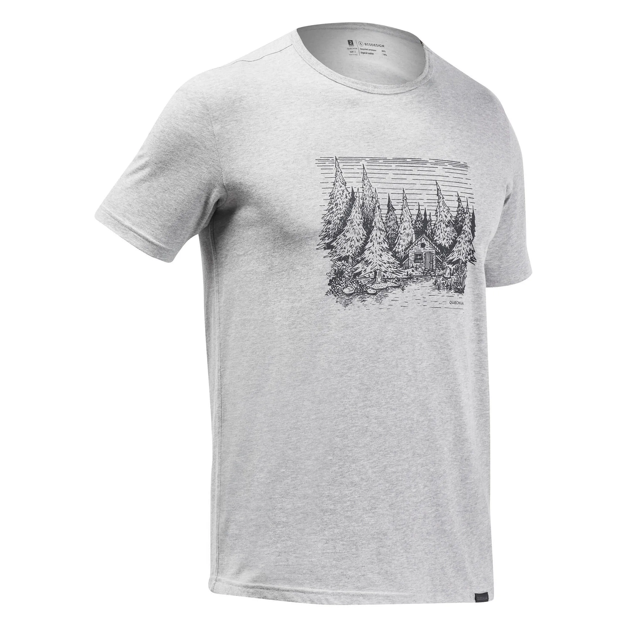 Outdoor Decathlon Clothing Quechua Men's NH100 Hiking T-Shirt