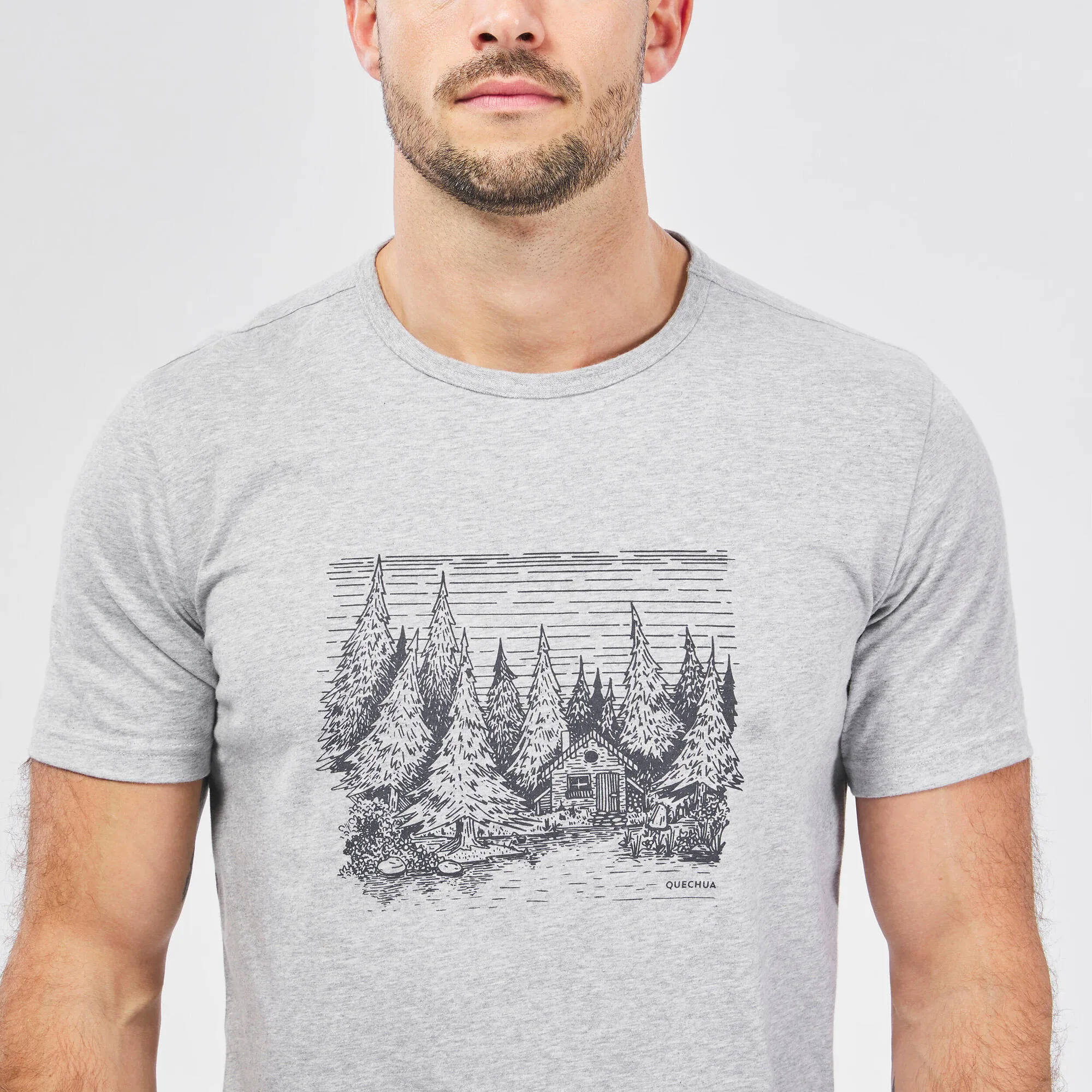 Outdoor Decathlon Clothing Quechua Men's NH100 Hiking T-Shirt