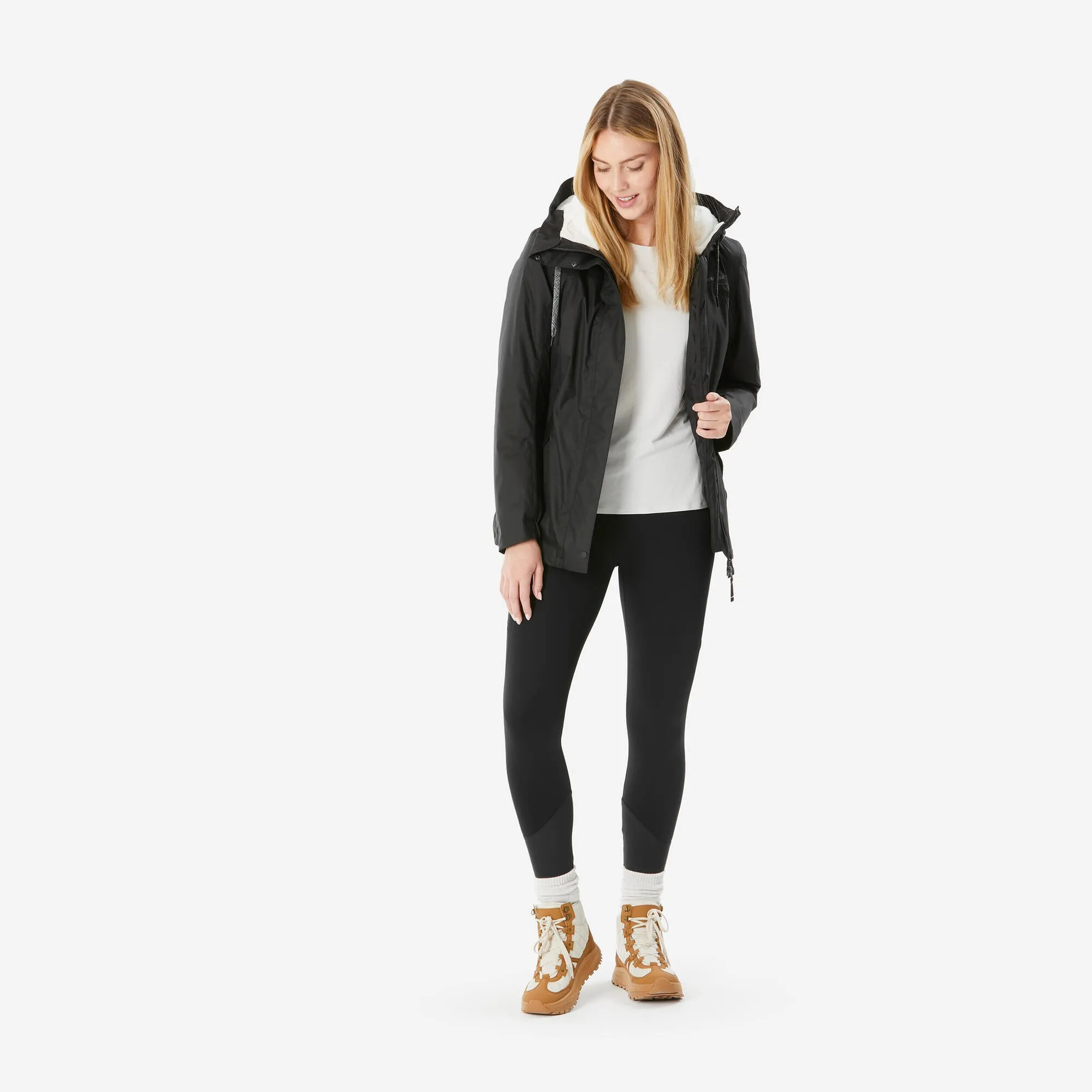 Outdoor Decathlon Clothing Quechua Women's hiking waterproof winter jacket - SH500 14°F