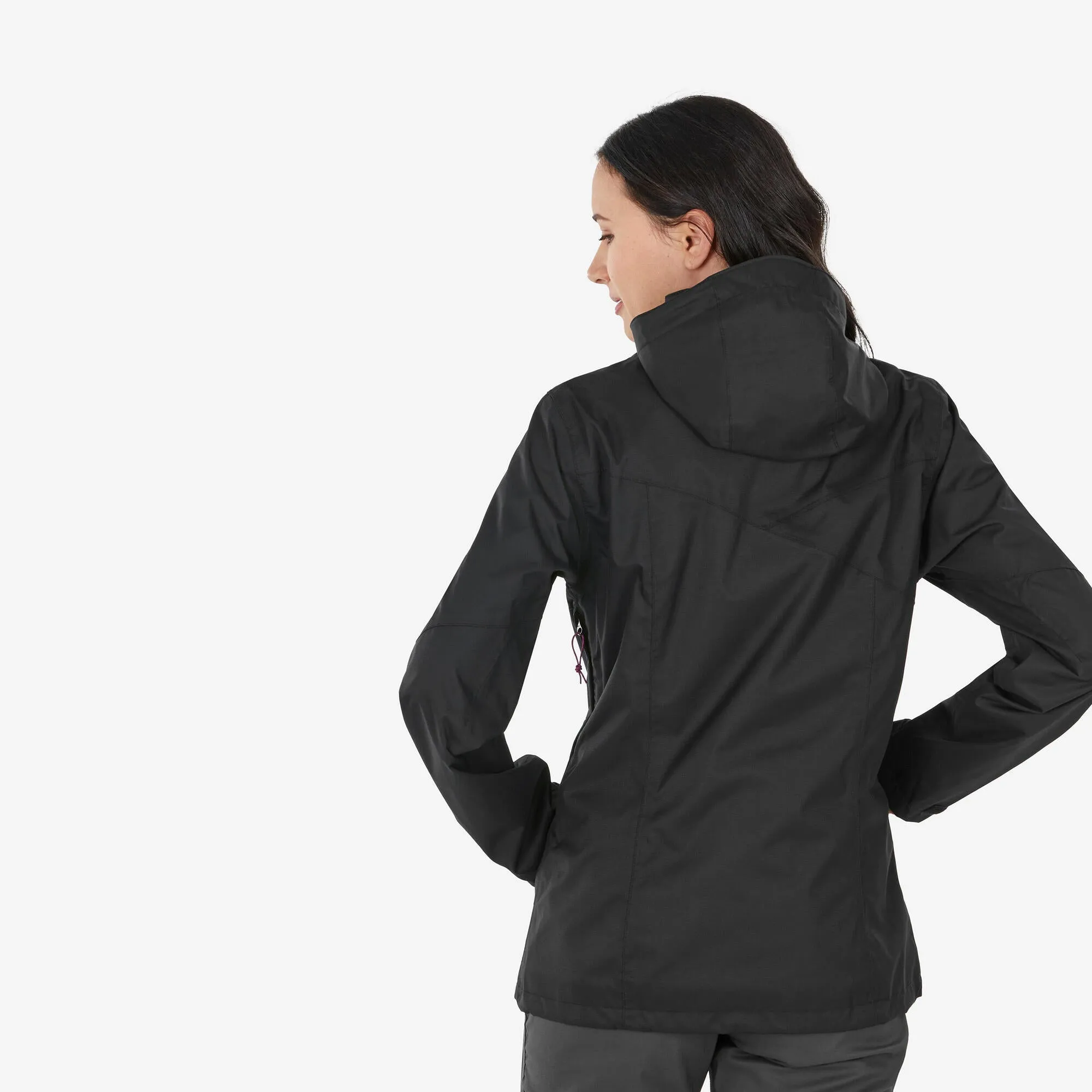 Outdoor Decathlon Clothing Quechua Women's waterproof mountain walking jacket MH100
