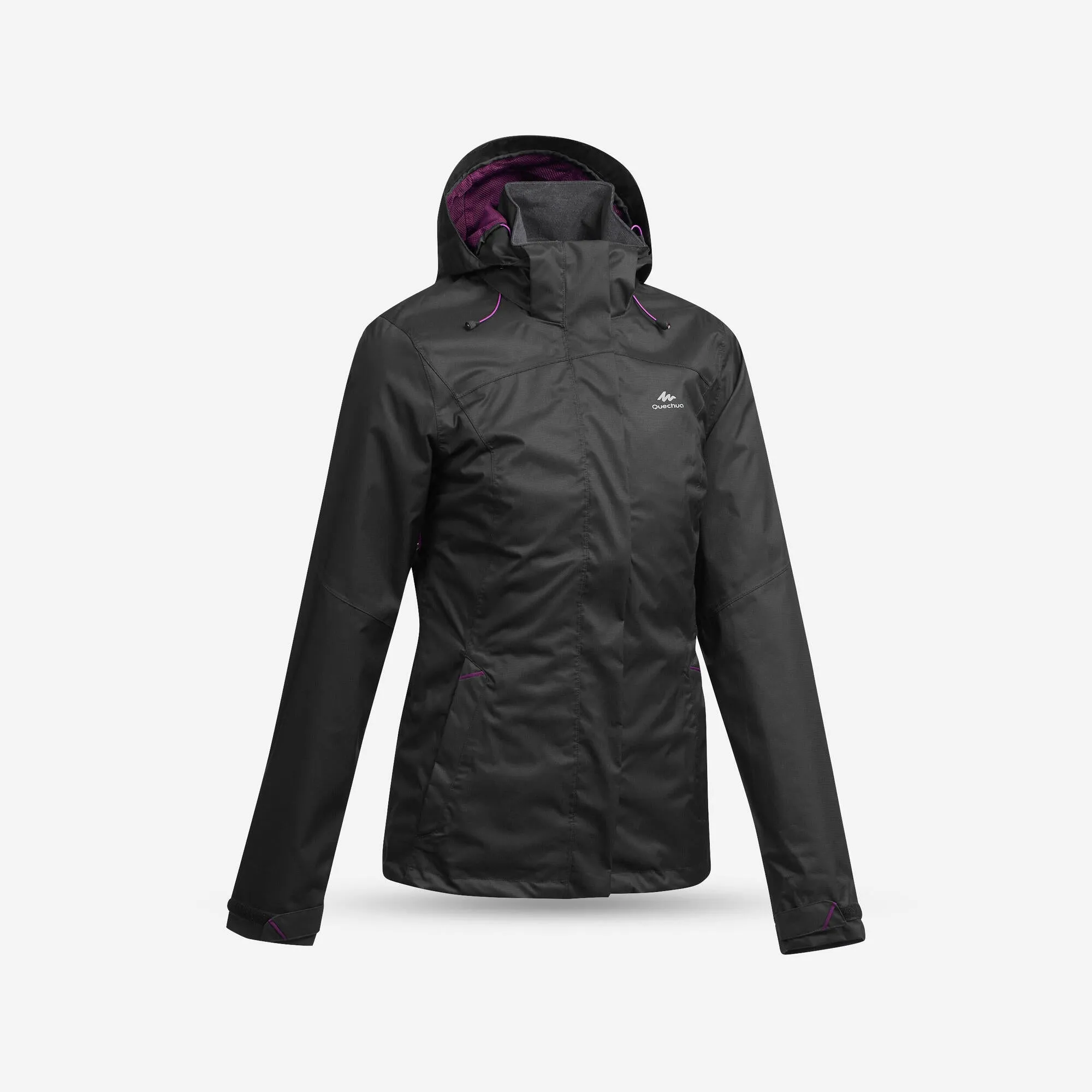 Outdoor Decathlon Clothing Quechua Women's waterproof mountain walking jacket MH100
