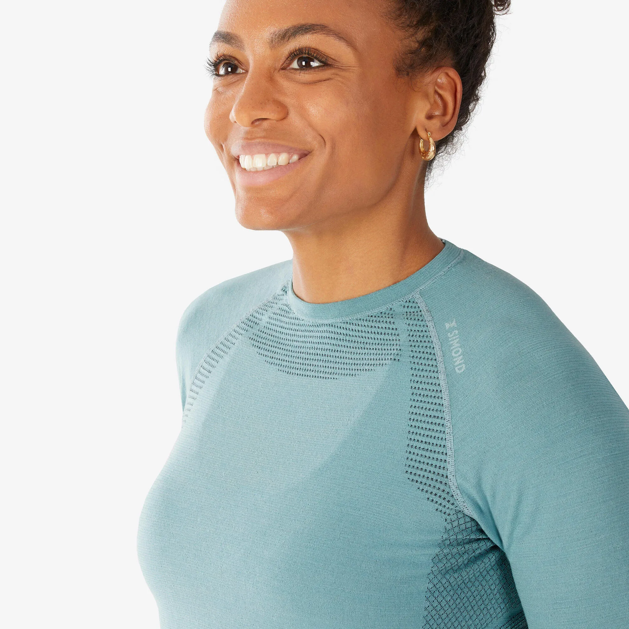 Outdoor Decathlon Clothing Simond Women's Alpinism Seamless Wool Long-Sleeve Shirt