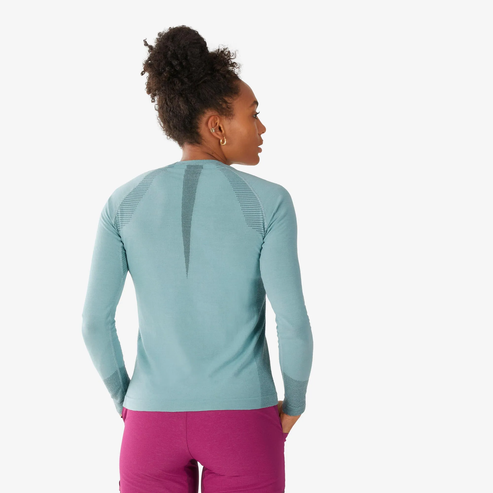 Outdoor Decathlon Clothing Simond Women's Alpinism Seamless Wool Long-Sleeve Shirt