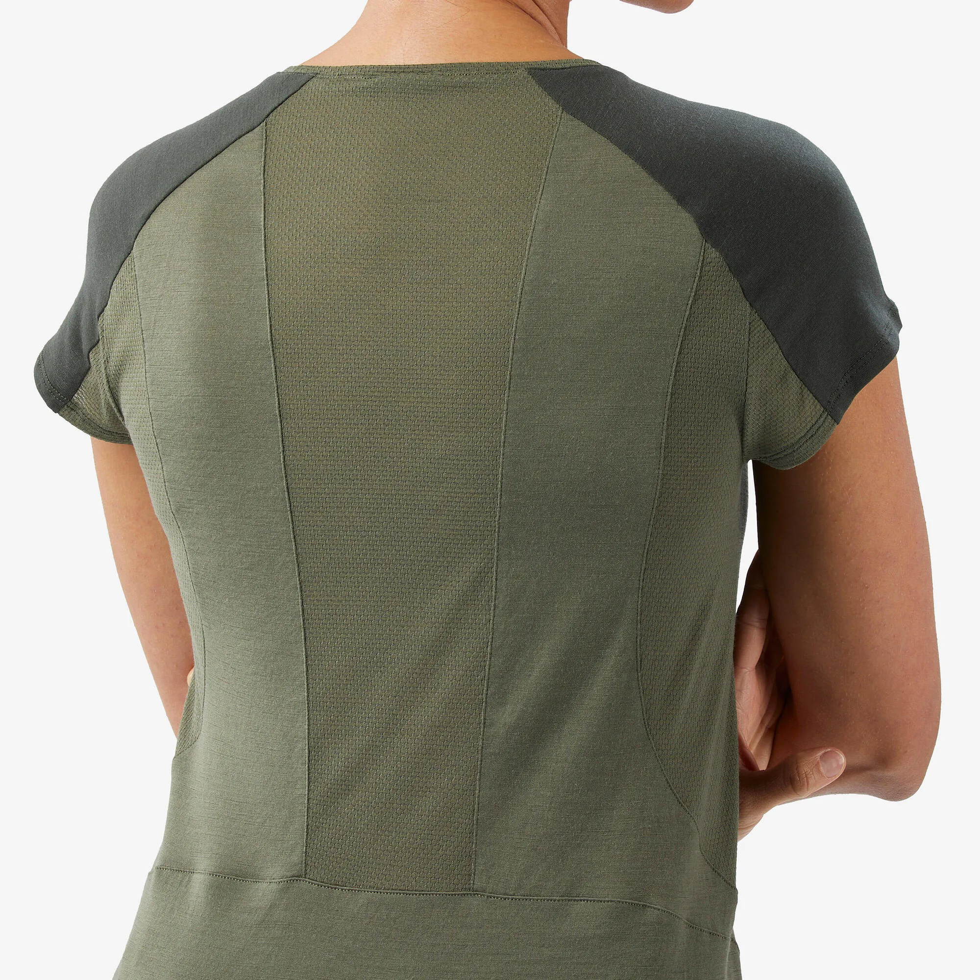 Outdoor Decathlon Clothing Simond Women's Merino Wool Short-Sleeved T-shirt Merino Resist