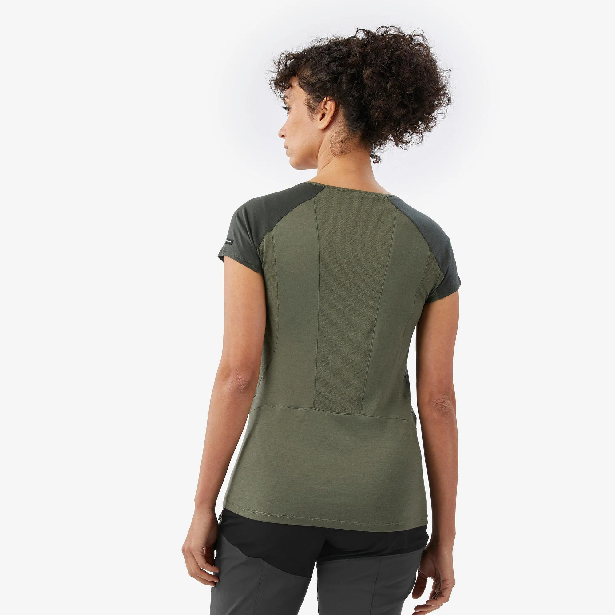 Outdoor Decathlon Clothing Simond Women's Merino Wool Short-Sleeved T-shirt Merino Resist