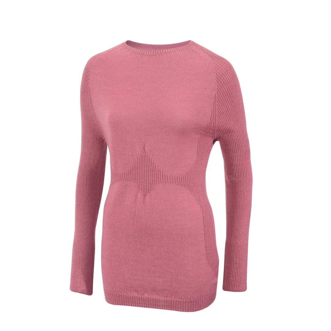 Outdoor sub zero Merino Wool Womens Long Sleeve Mid Layer Top