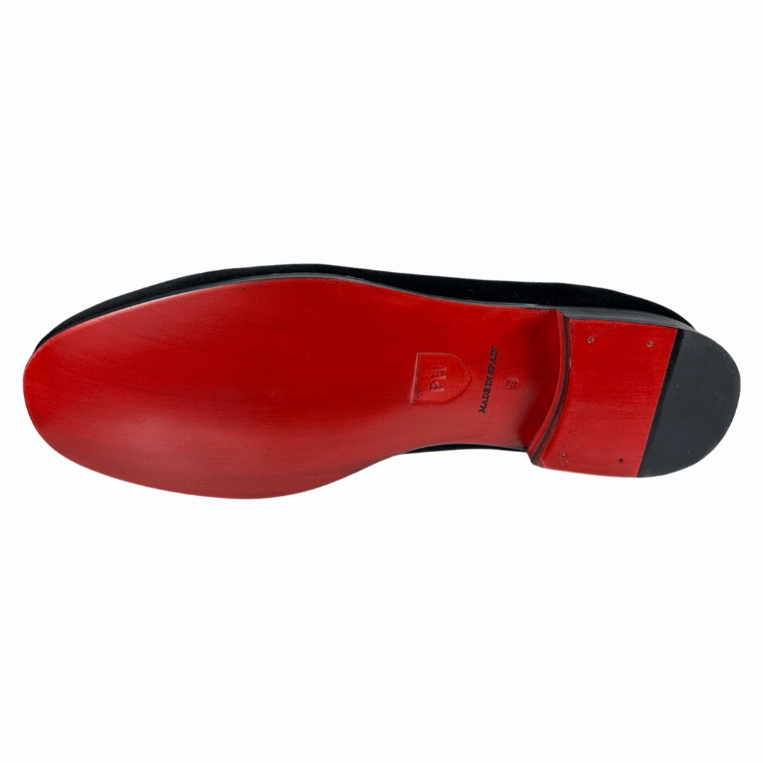 Palmetto Tree Velvet Pump Peter Huber luxury leather shoes