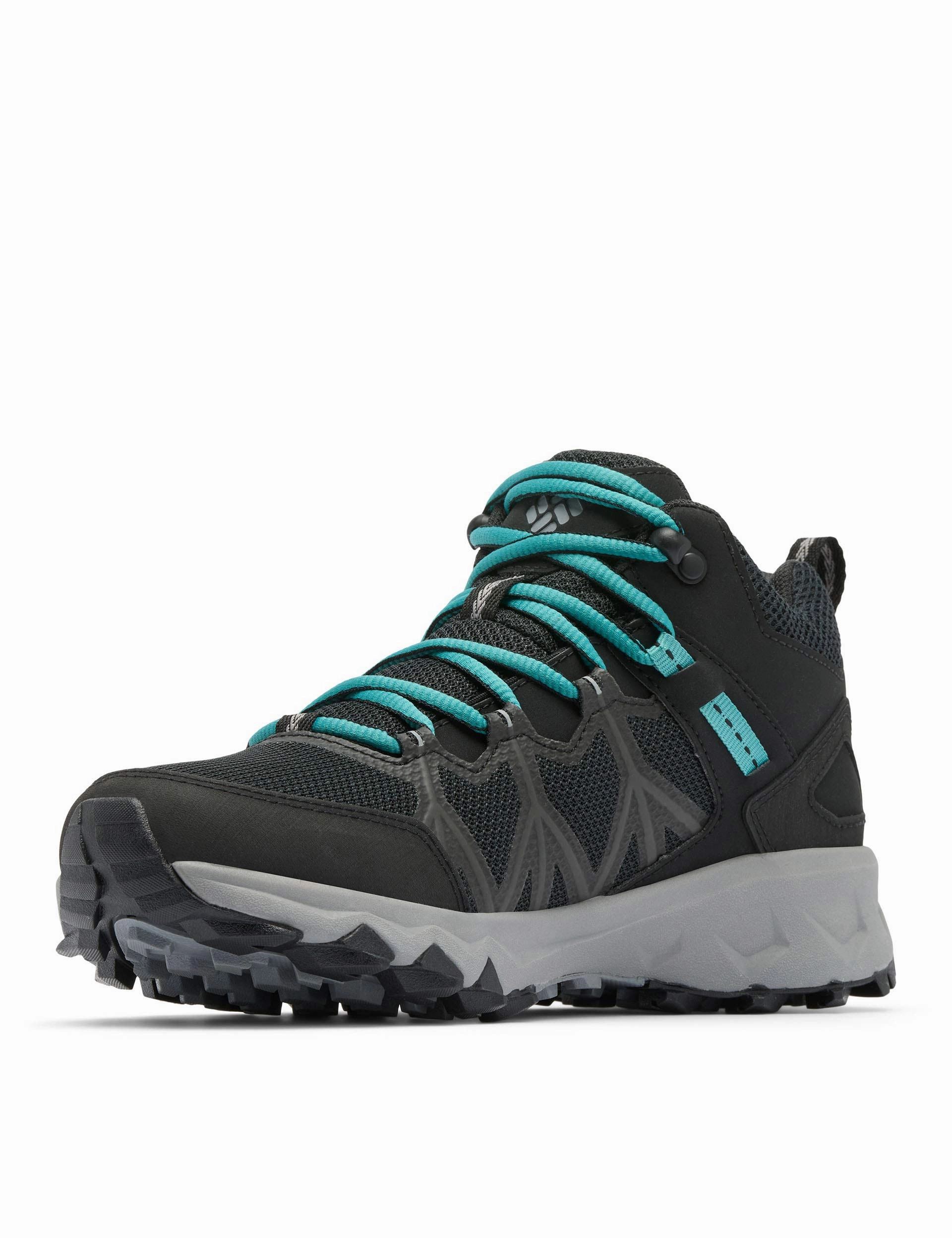 Peakfreak II Mid Outdry Hiking Shoe - Black/Teal Columbia outdoor performance shoes
