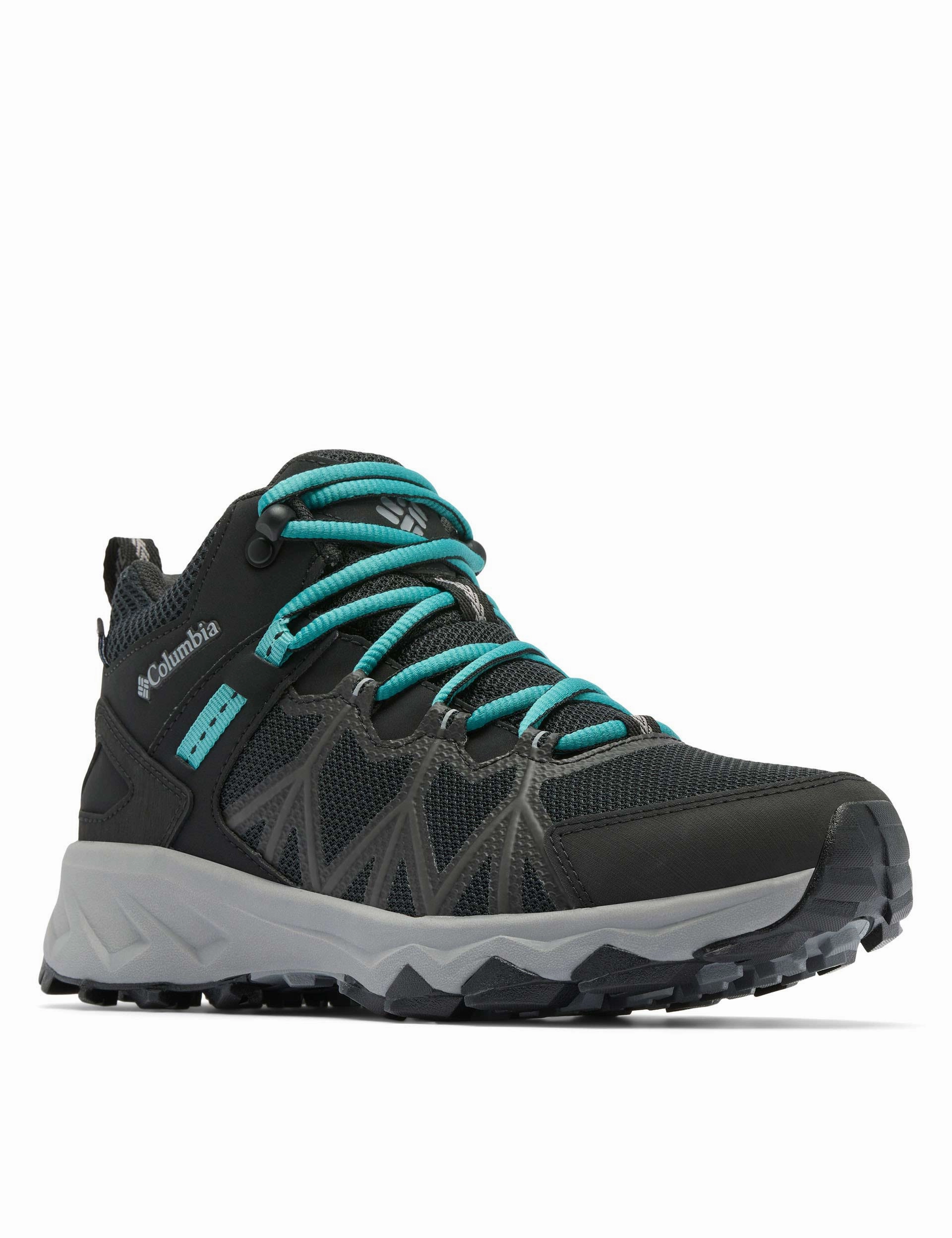 Peakfreak II Mid Outdry Hiking Shoe - Black/Teal Columbia outdoor performance shoes