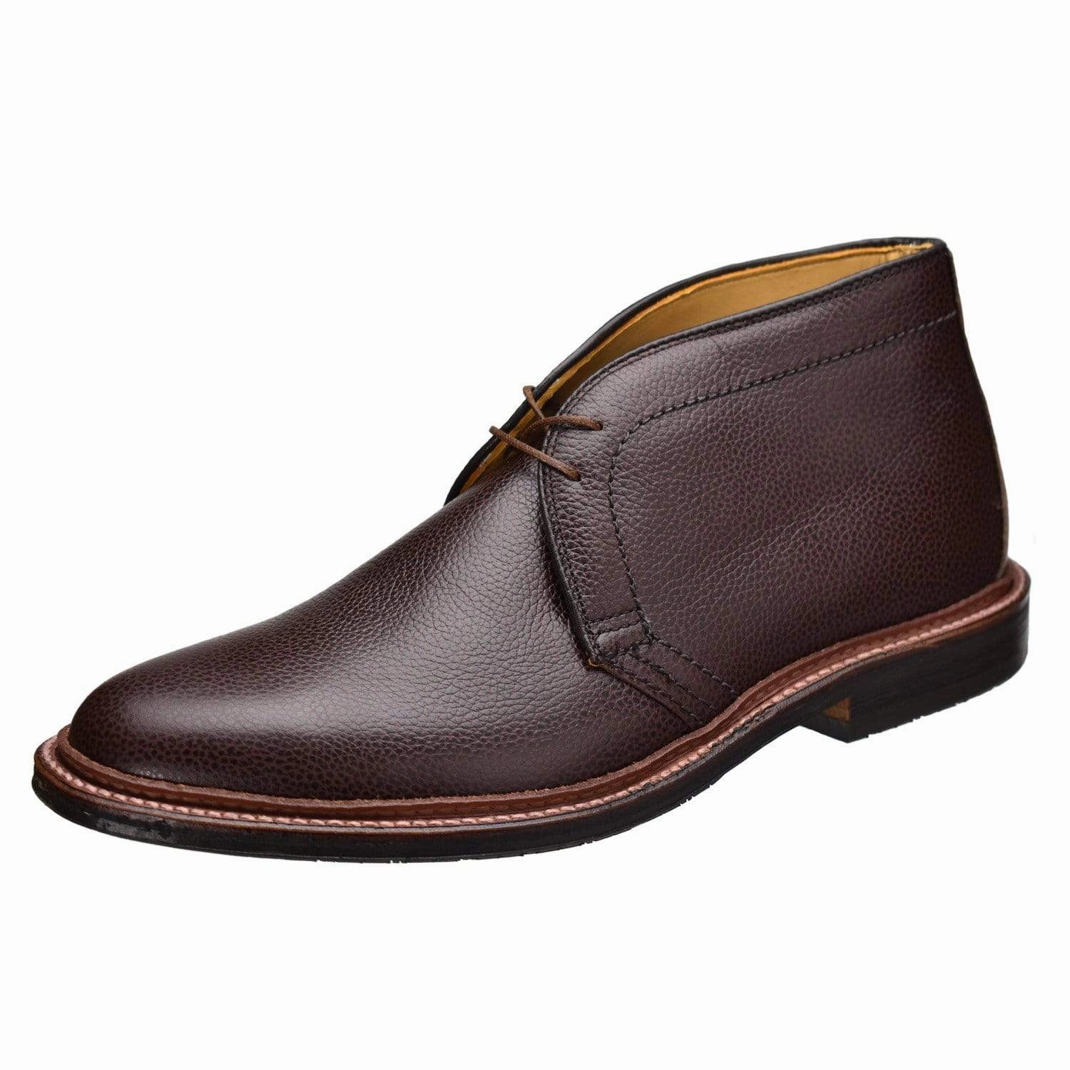Plain Toe Chukka Alden handcrafted leather dress shoes for men